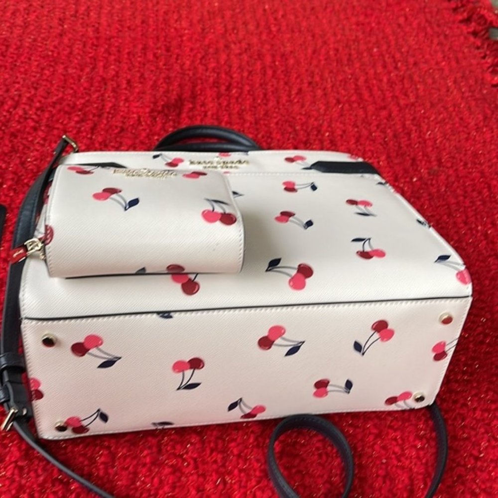 Kate Spade Staci Medium Satchel & Kate Spade Small Zip Around Bifold Wallet - Picture 3 of 16